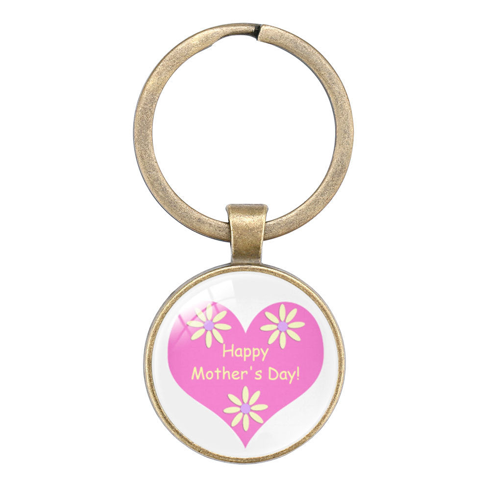 Wholesale Keyring Mom Mother' s Day Glass Keychain