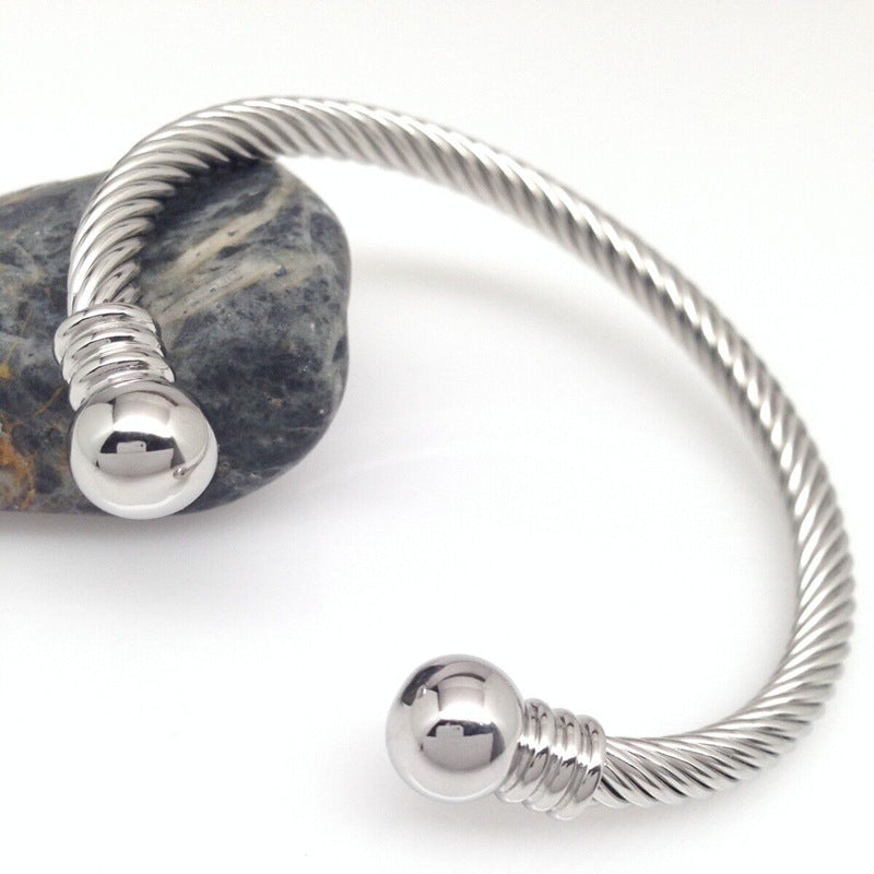Wholesale  Stainless Steel Wire Rope Bracelet