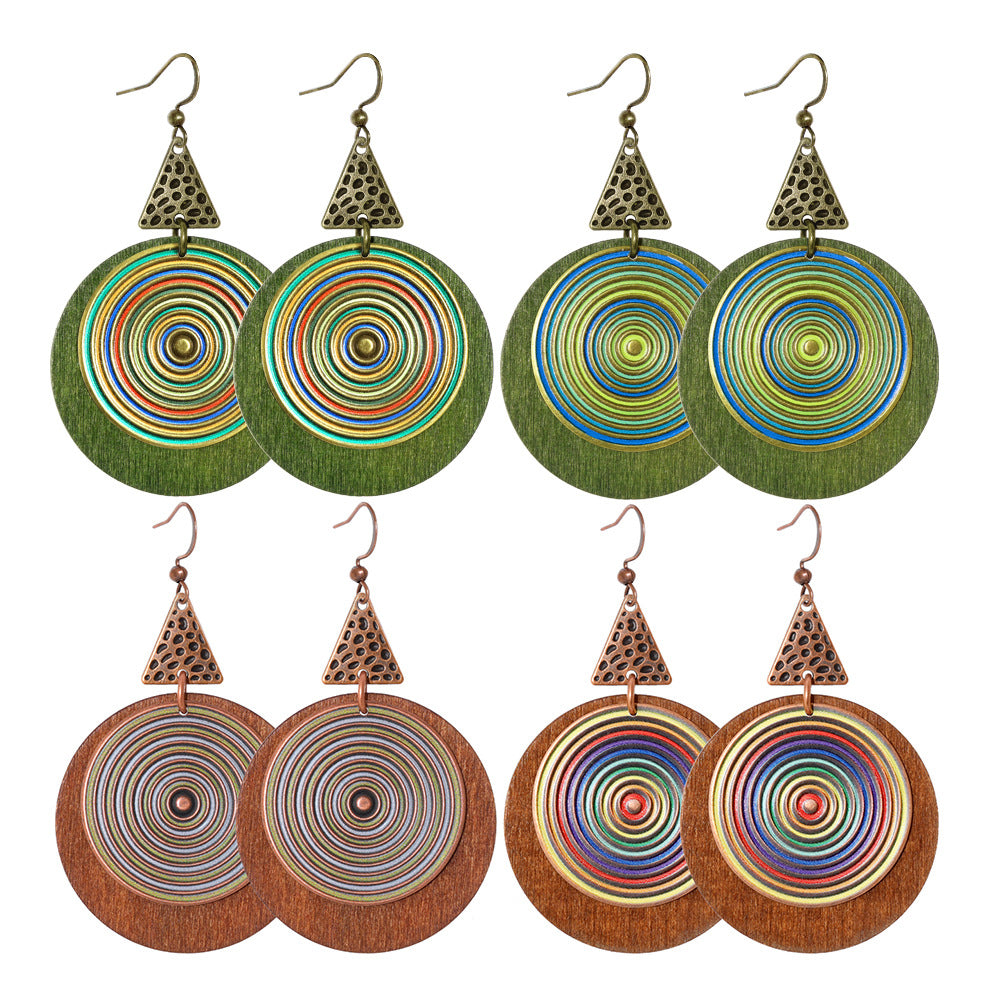 Wholesale Amazon' s Popular European and American Exaggerated Big-Name Earrings,  Versatile Earrings,  Fashionable and Trendyy Personalized Earrings