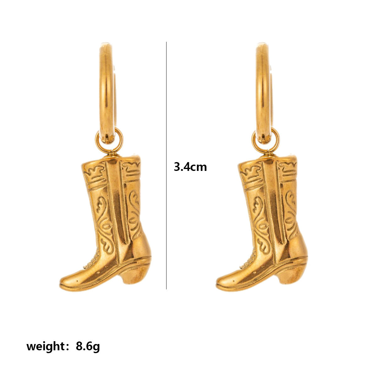 Wholesale Trendy Geometric Zircon Square Earrings Stainless Steel Electroplated for Women Boutique Resale