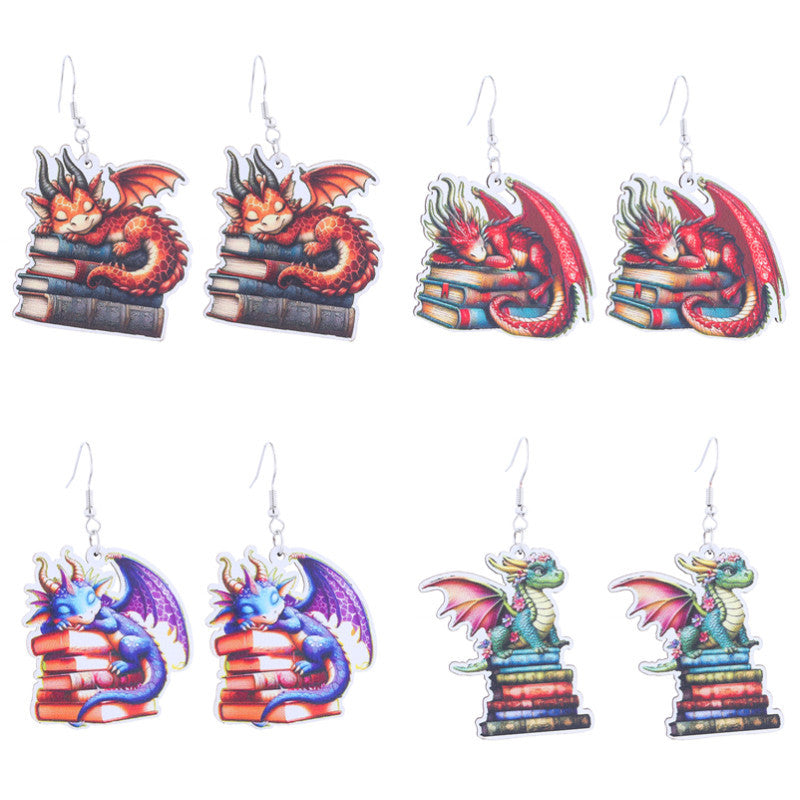 Pendientes de estilo universitario al por mayor Pendientes creativos de la temporada de graduación