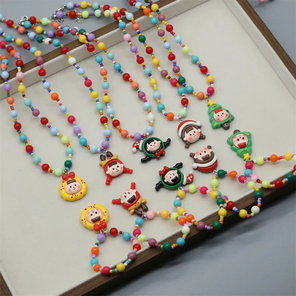 Wholesale  Cute Color Cartoon Necklace