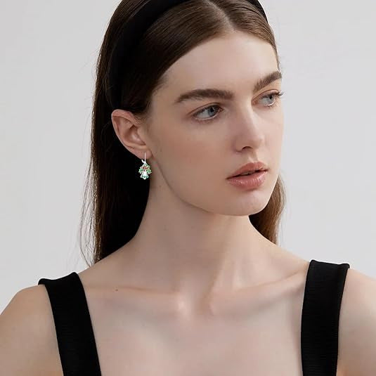 Wholesale  Christmas Ornaments, Creative Personalized Christmas Tree Bow Earrings