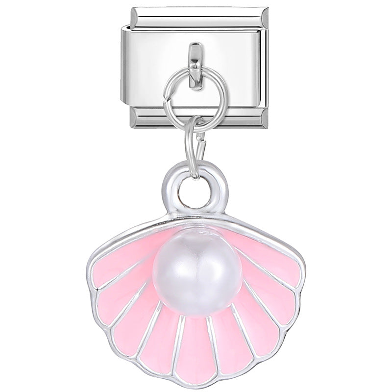 Wholesale Italian modular bracelet 9mm DIY splicing detachable English stainless steel combinable bracelet