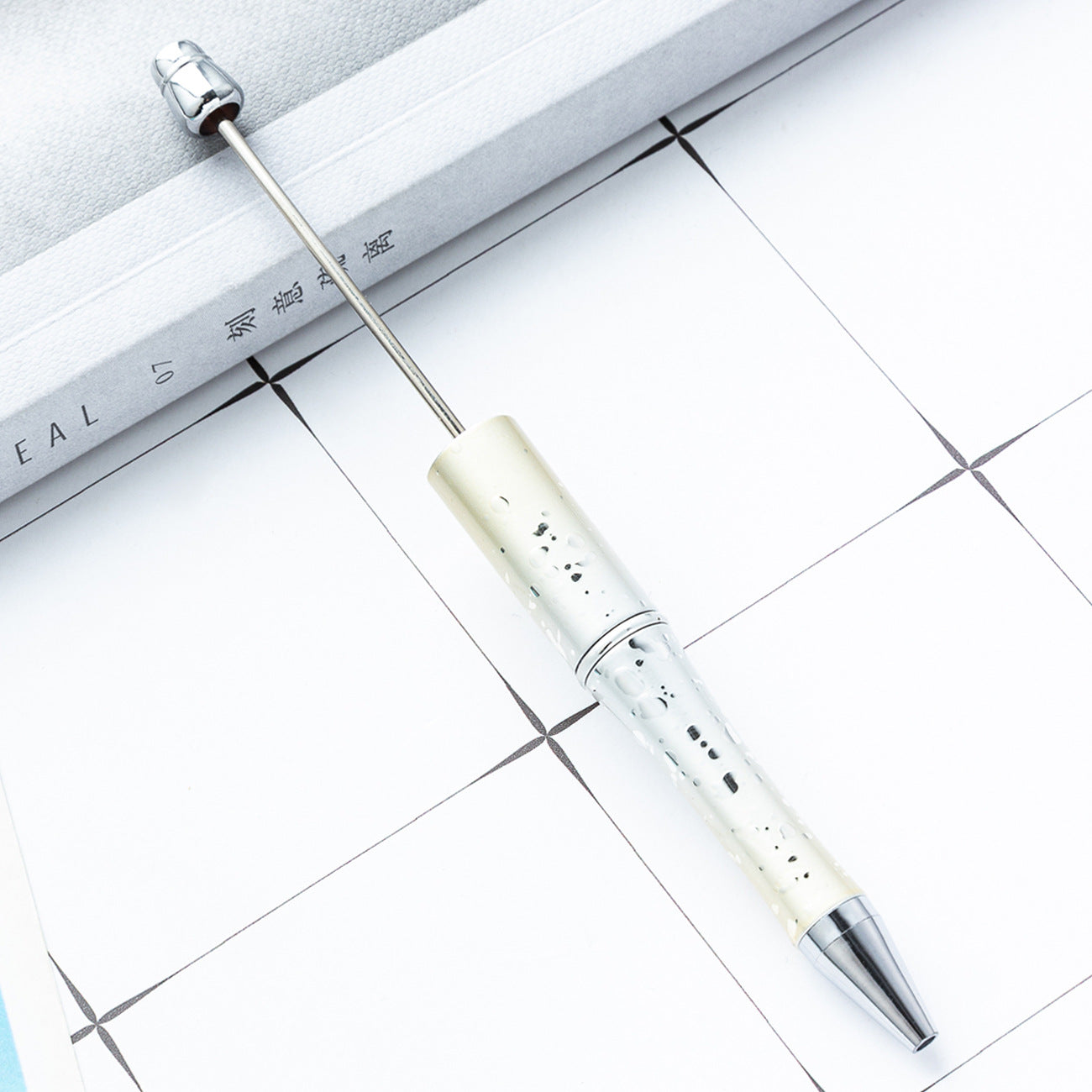 Wholesale diy starry sky beadable pen creative UV plating beadable pens