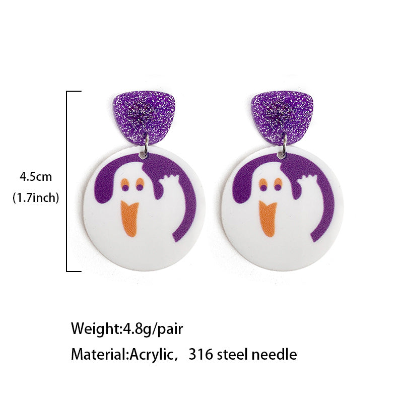 Wholesale Halloween funny cartoon earrings