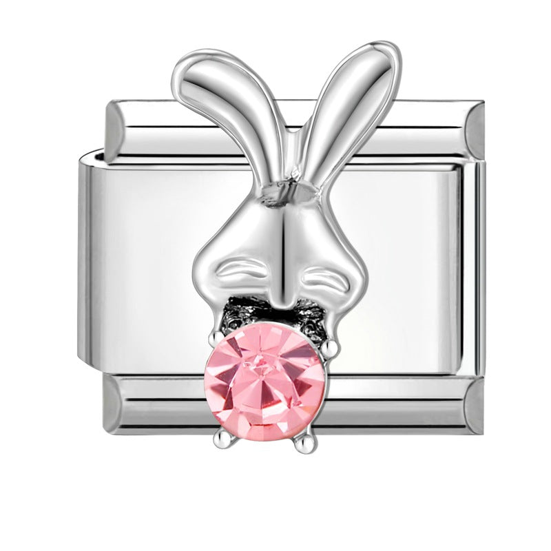 Wholesale Italian Charm Bracelet 9mm DIY Splicing Removable Butterfly Love Stainless Steel Composable Bracelet