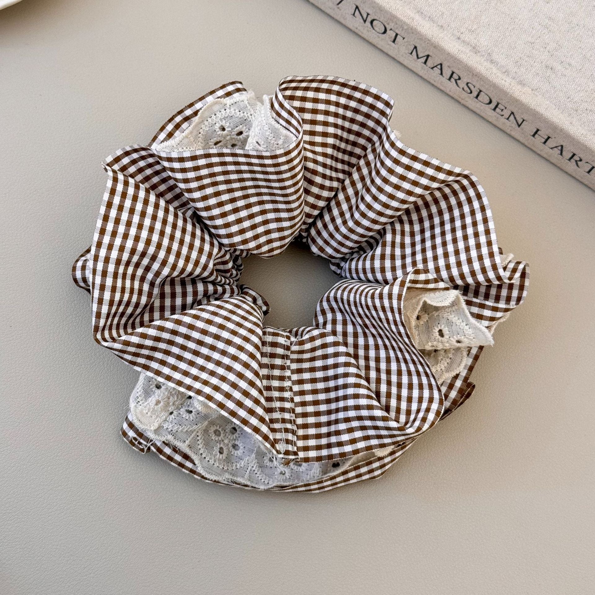 Wholesale lace lattice four-layer lace flower hair rope hair accessories