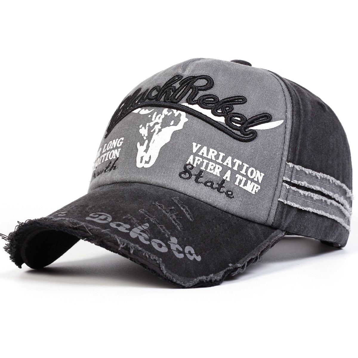 Wholesale Vintage Embroidered Letter Washed Baseball Cap