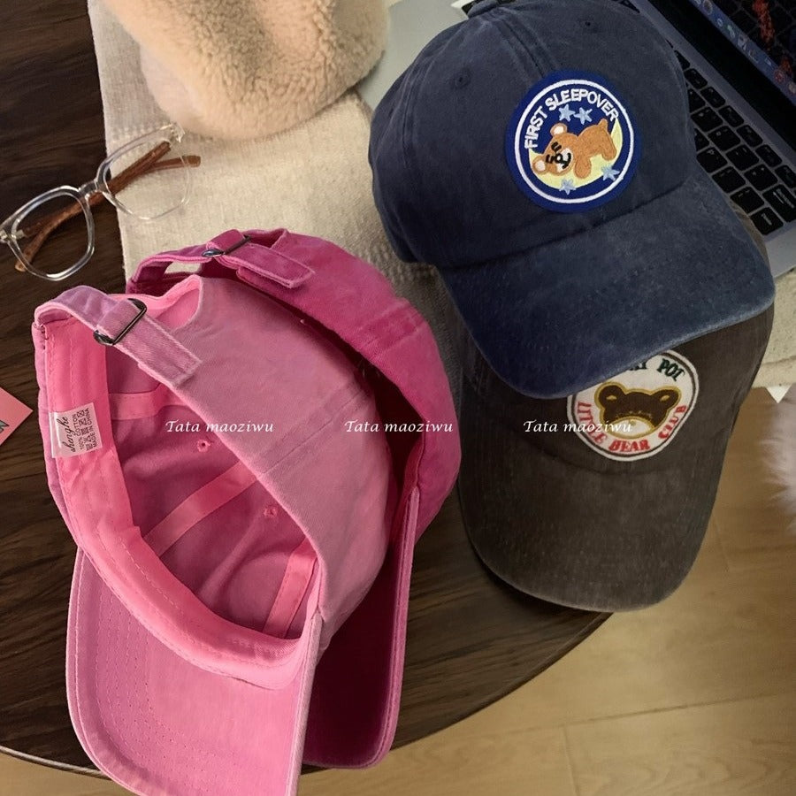Wholesale pink heart cat baseball cap