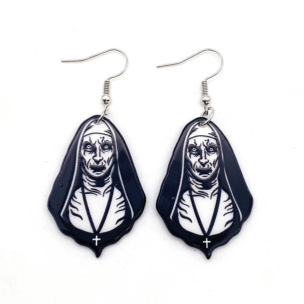 Wholesale  Horror Figure Acrylic Earrings