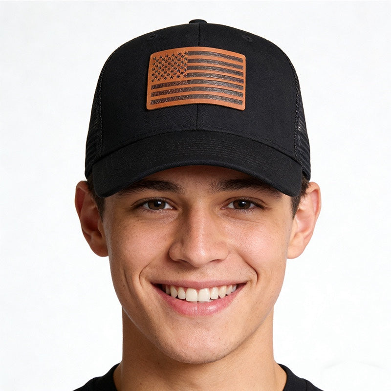 Wholesale American Flag Independence Day Baseball Cap Adjustable Breathable Oxford Lined Outdoor Hat For Adults