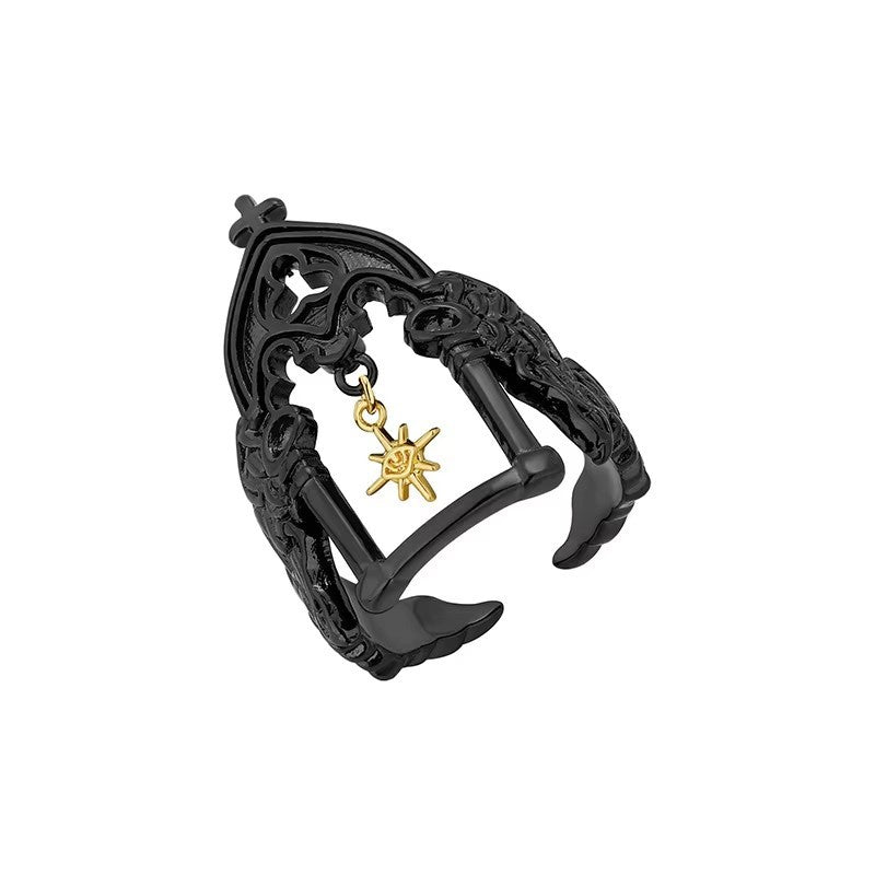 Wholesale  Antique Castle Ring  Retro High-grade Personality Angel Ring