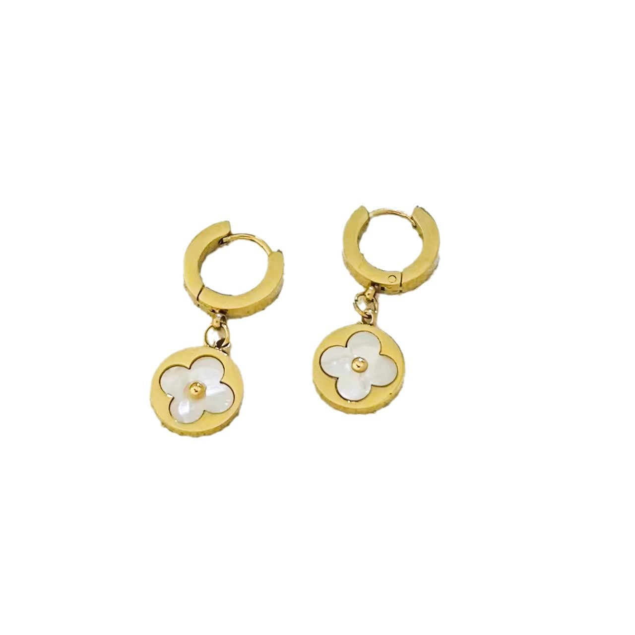 Wholesale Titanium Steel Earrings Old Money Style Chic Jewelry Accessory for Party Wear and Everyday Gift