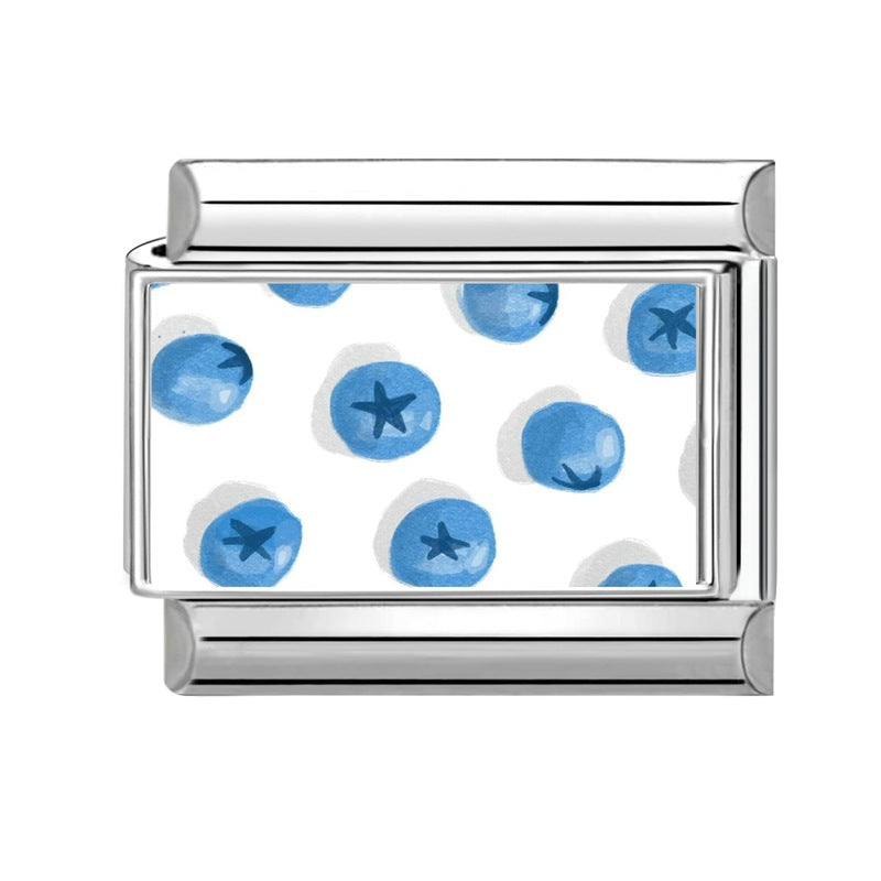 Wholesale 9mm Italian Charm Starter Bracelets DIY Heart Flower Evil Eye Series Stainless Steel Composable Bracelet