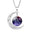 Wholesale Twelve Constellations Colorful Series Moon Necklace
