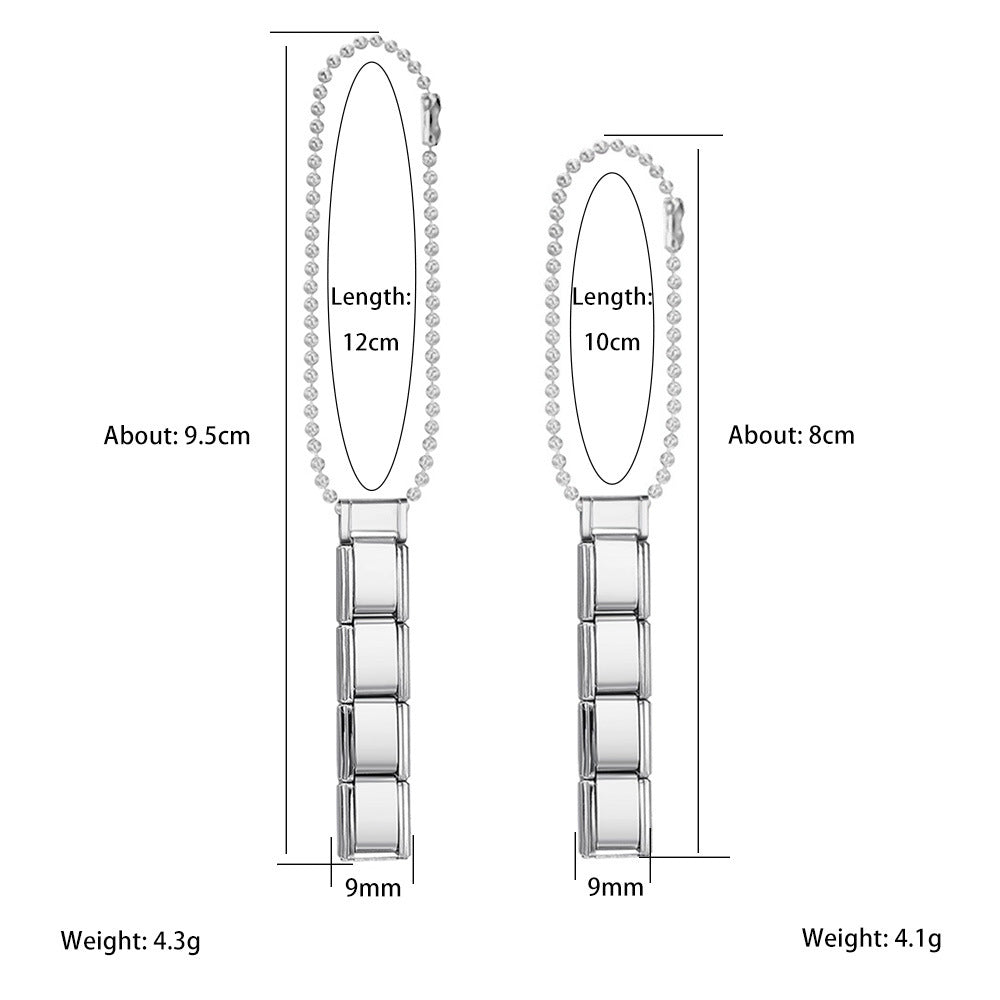 Wholesale Colorful beaded mobile phone strap spliced Italian charms bracelet DIY keychain