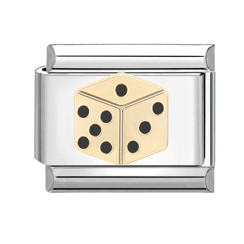 Wholesale Italian Charm Bracelet 9mm DIY Splicing Creative Stainless Steel Composable Bracelet