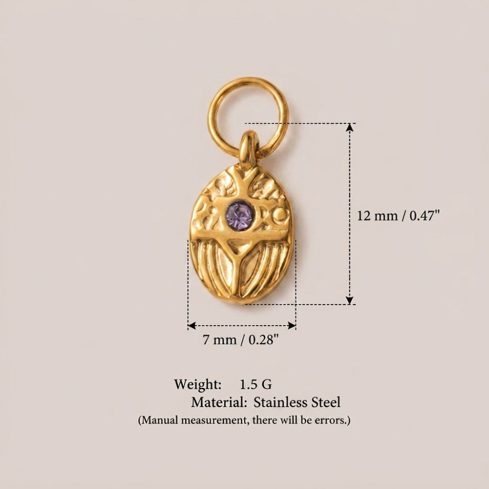 Wholesale Fashion Plant Pendant Stainless Steel Gold Plated Irregular DIY Accessory Bag Charm Everyday Wear Or Boutique Resale