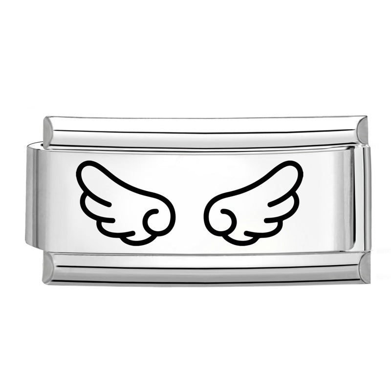 Wholesale 9mm Italian Charm Starter Bracelets DIY Long Stainless Steel Composable Bracelet