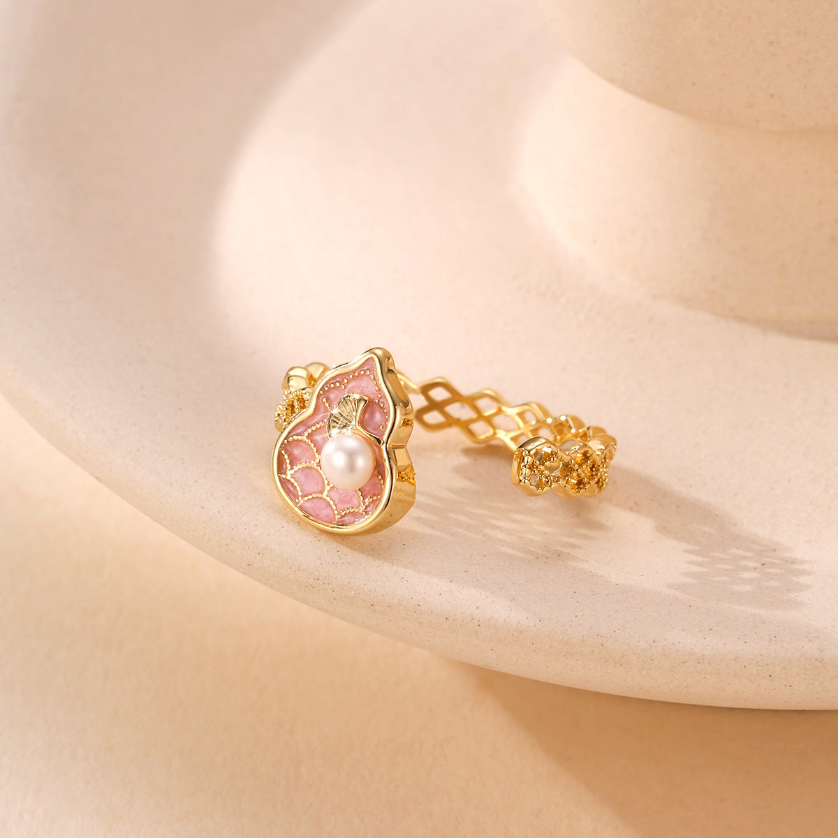Wholesale  Oil Painting Vintage Ring  Oil Drop Opening Ring Adjustable Ring