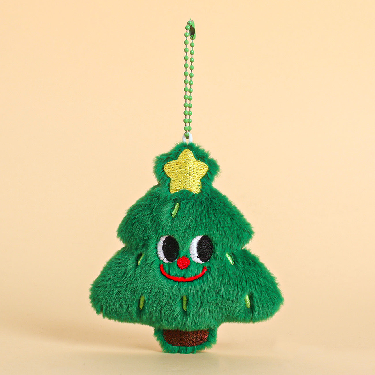 Wholesale Plush Christmas Tree Keychain Ornament Cartoon Festive Pendant For Backpack Bag Charm Holiday Gift Accessory
