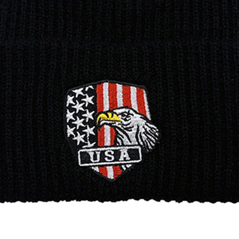 Wholesale Knit Wool Beanie Hat With Geometric Embroidery Stylish Winter Fashion Accessory For Men And Women