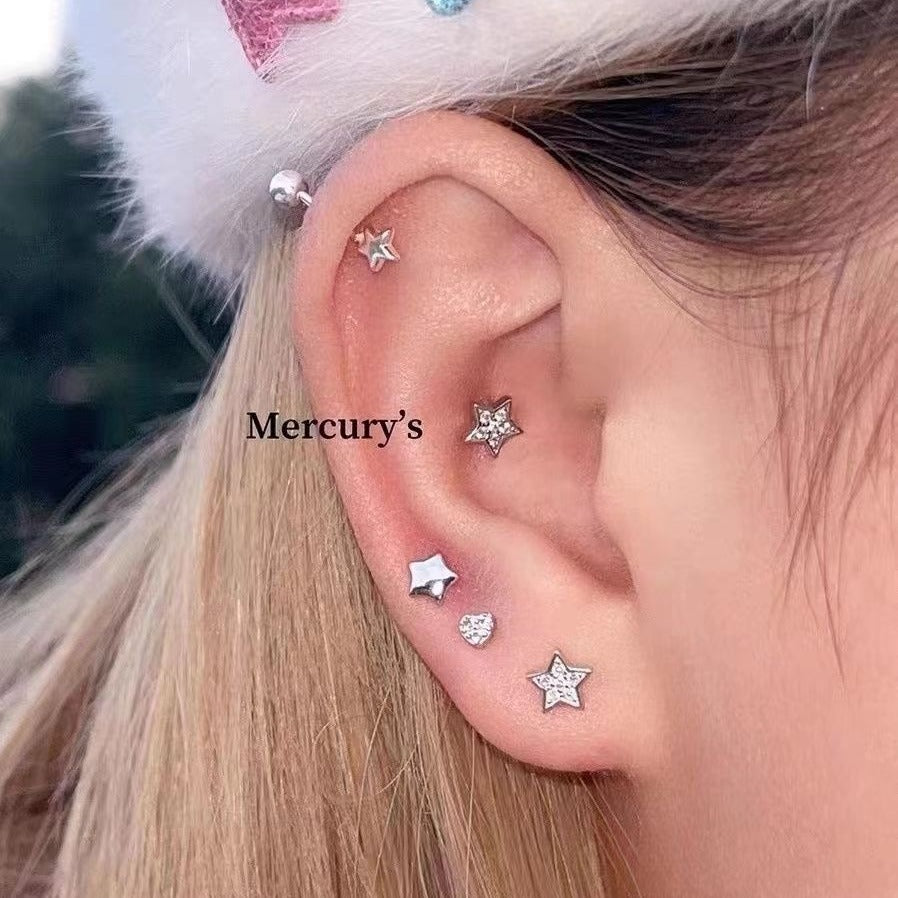 Wholesale diamond star earrings