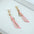 Wholesale s925 silver needle long square tassel earrings