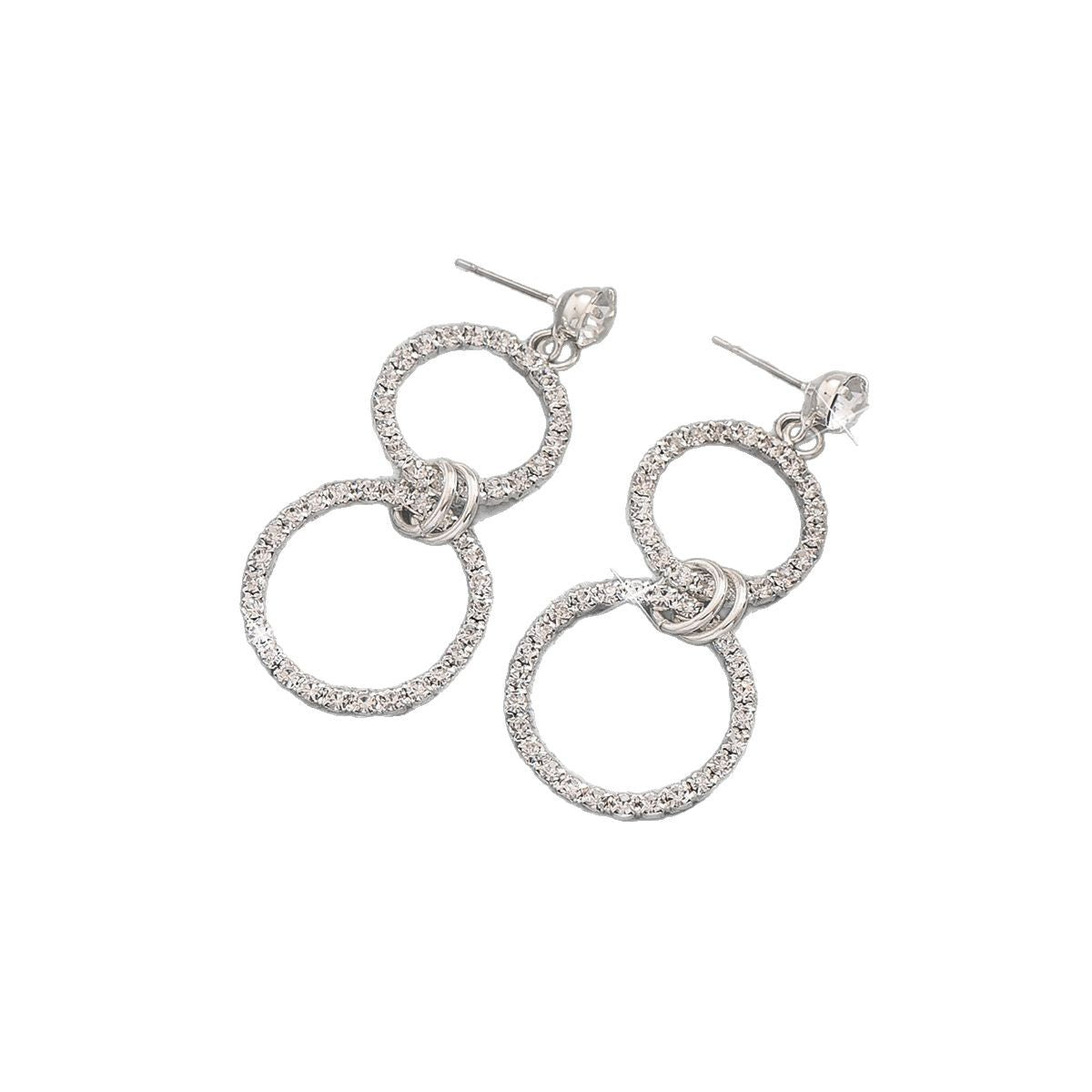 Wholesale  Rhinestone Claw Chain Earrings