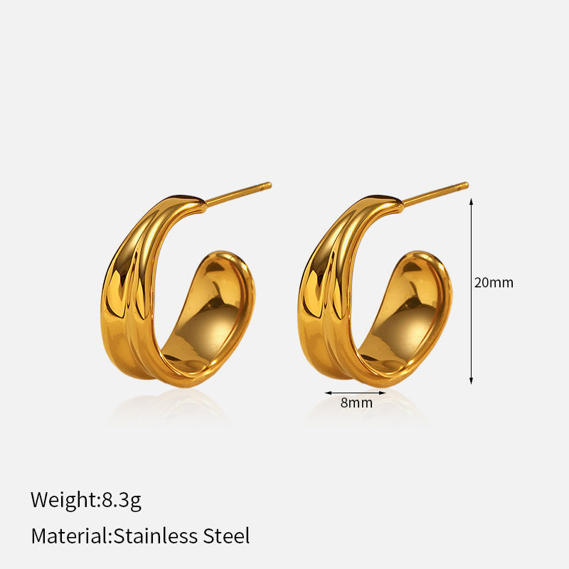 Wholesale  luxury multi-style stainless steel earrings