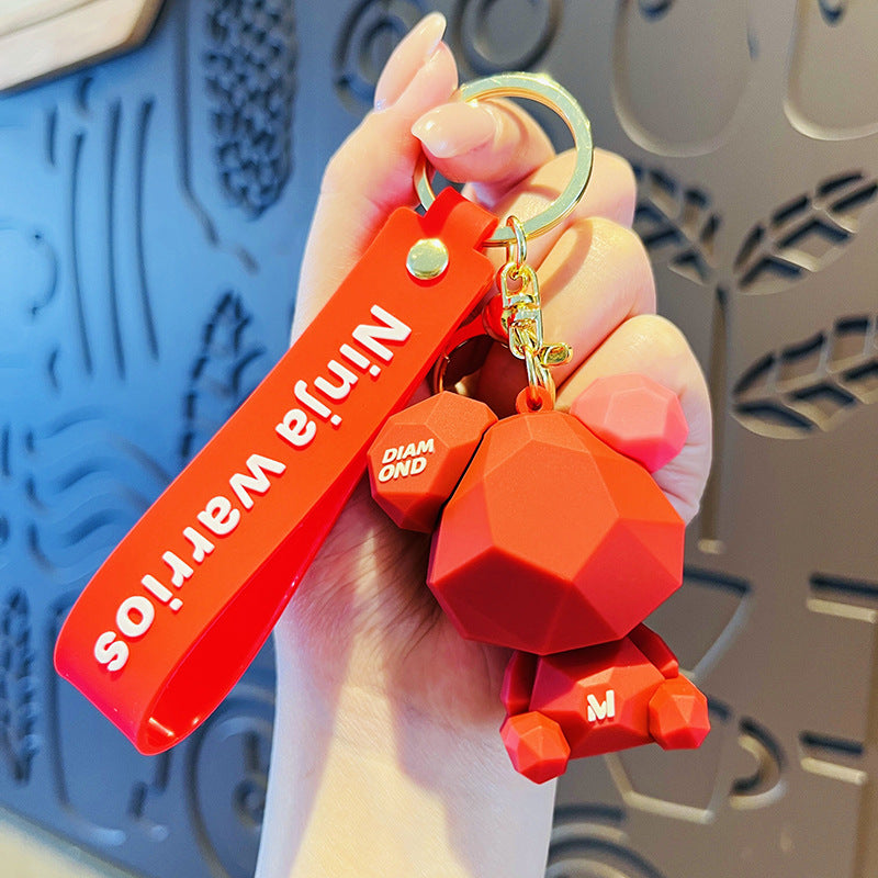 Wholesale Cartoon Cut Bear PVC Soft Glue Cute Anime Keychains ACC-KC-HangLi010