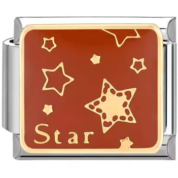 Wholesale Italian Charm Bracelet 9mm DIY Splicing Brown Leopard Star and Moon Stainless Steel Composable Bracelet