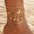Wholesale  beach metal pineapple pearl anklet suit