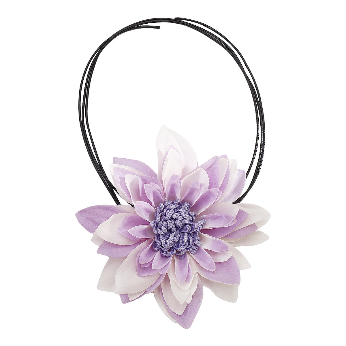 Wholesale Exaggerated Multi-Layered Colorfulful Flowers Casual Style Necklace