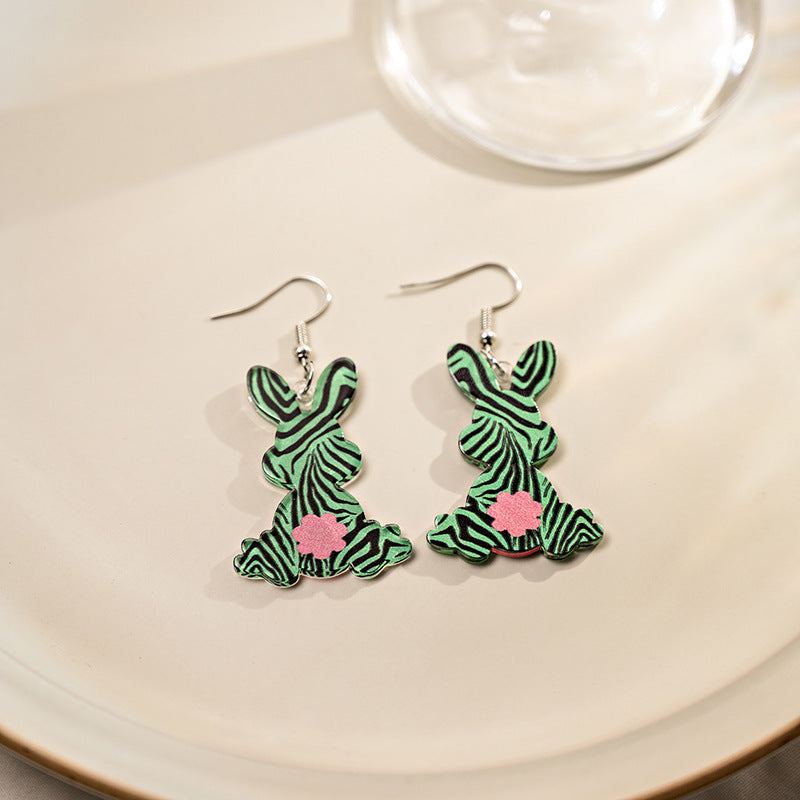 Wholesale  Easter Acrylic Rabbit Earrings