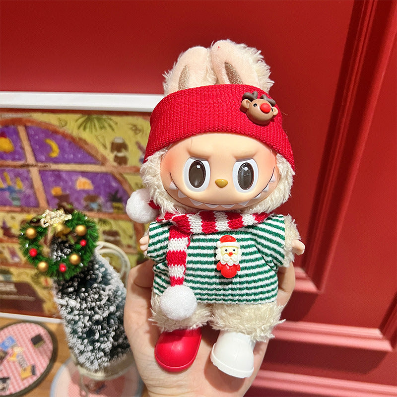 Wholesale Christmas Cute cartoon mini doll clothes