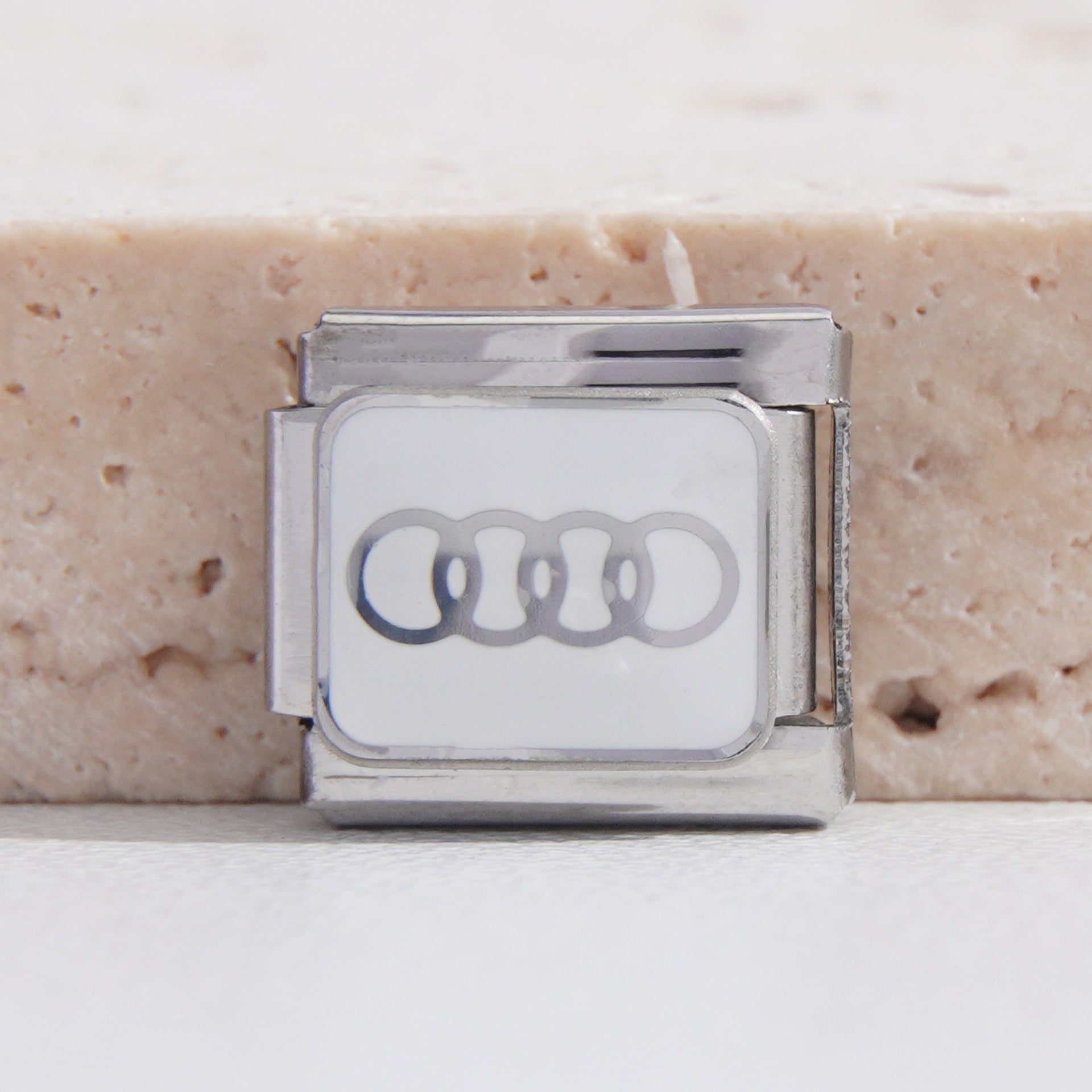 Wholesale Italian Charm Bracelet 9mm DIY Splicing Fashion Car Logo Stainless Steel Composable Bracelet