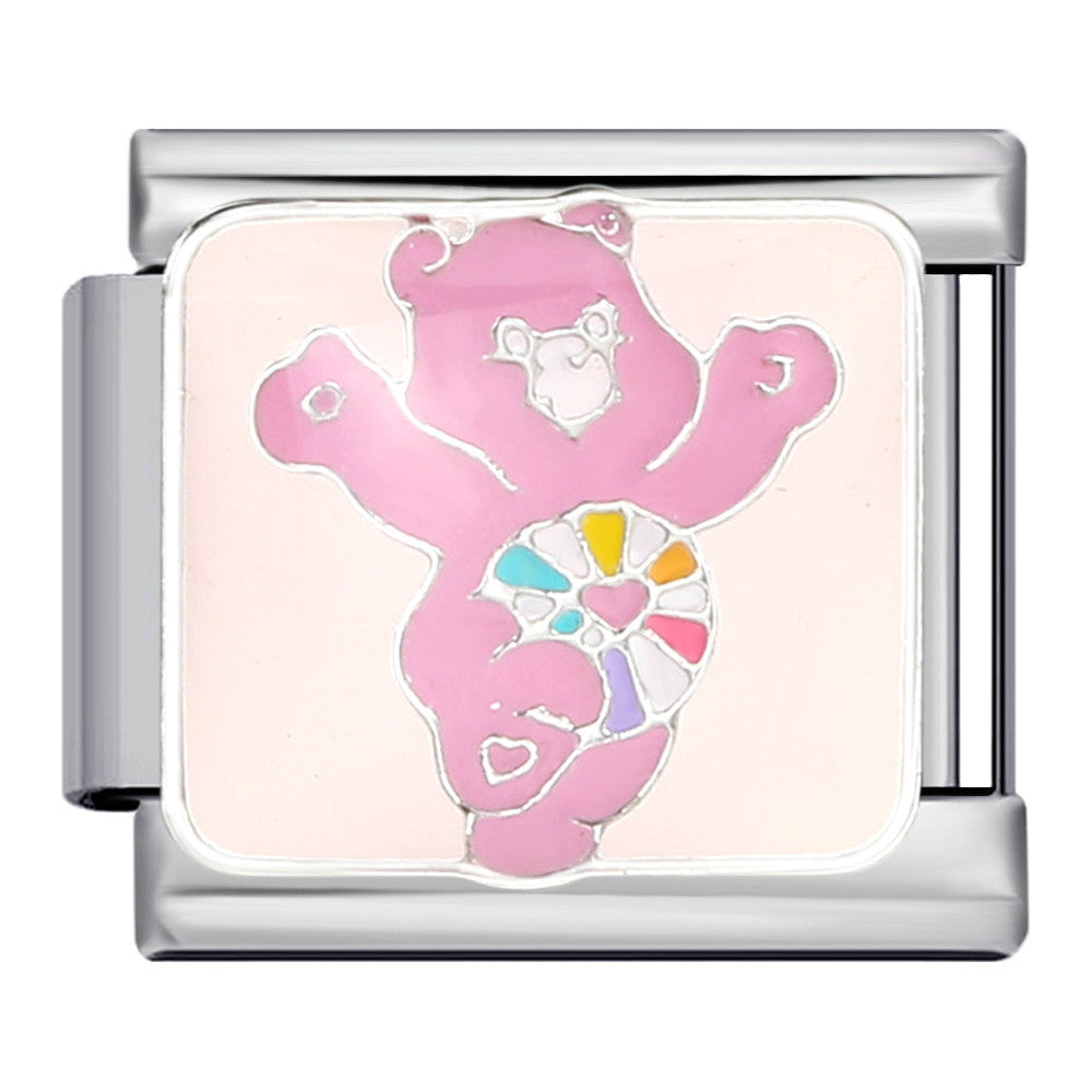 Wholesale Italian Charm Bracelet 9mm DIY Classic cute bear  Creative Stainless Steel Composable Bracelet