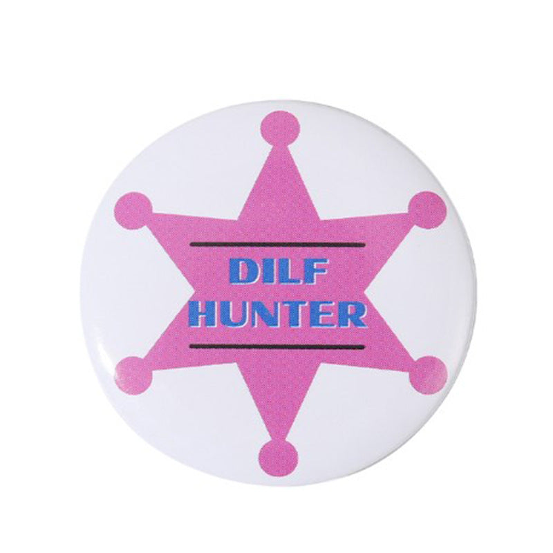 Wholesale  retro creative badge brooch  accessories brooch