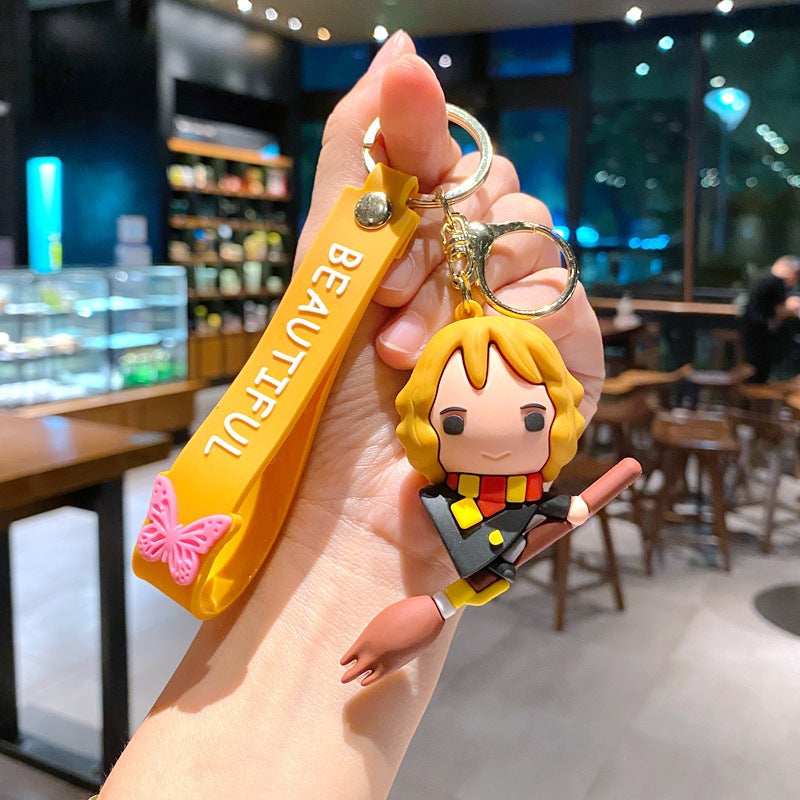 Wholesale Cartoon PVC Soft Keychains Silicone Creative Keychain ACC-KC-XinShu006