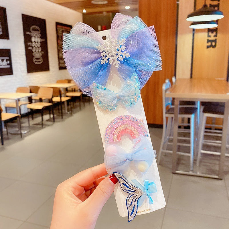 Wholesale Cartoon cute bow hairpin set
