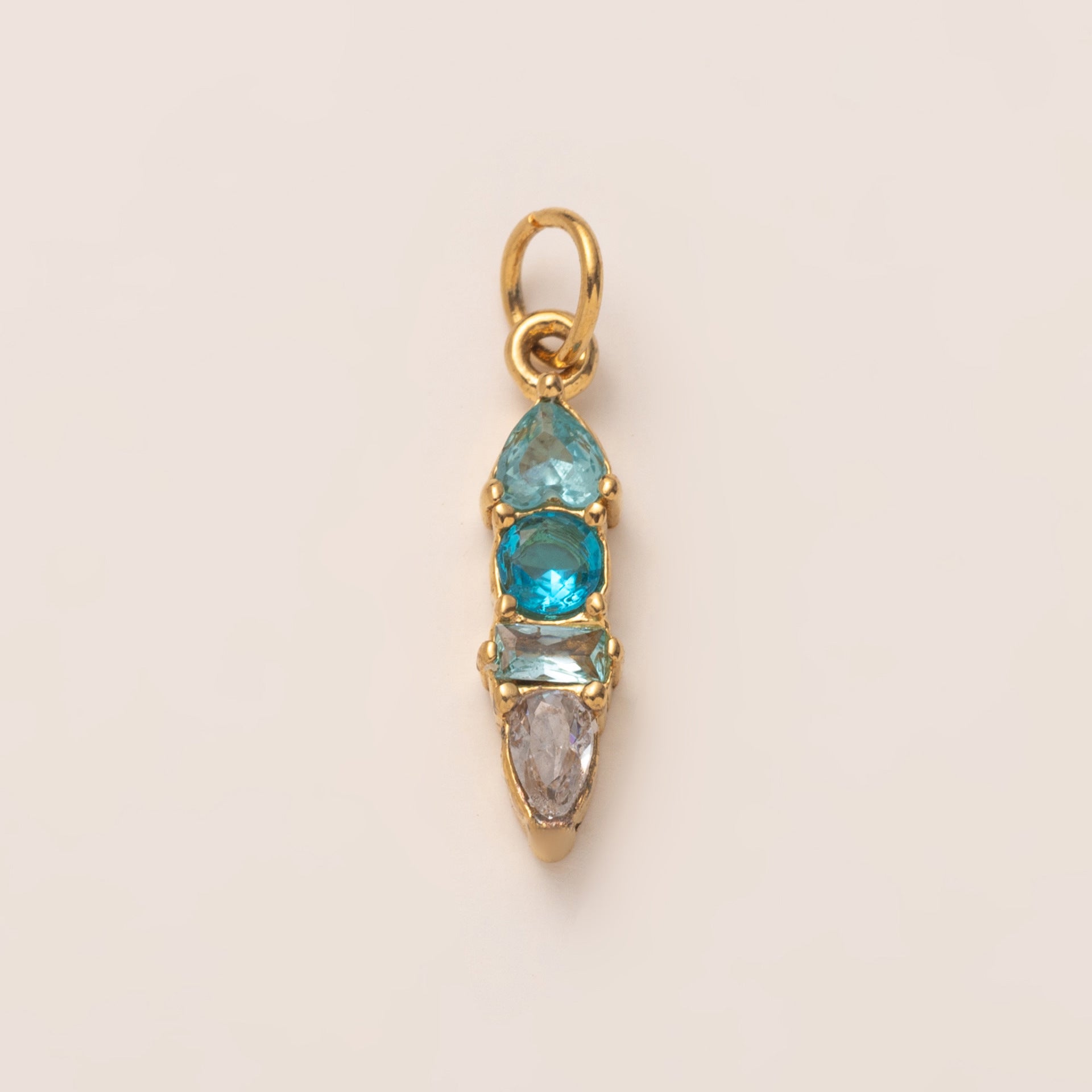 Wholesale Stainless Steel December Birthstone Valentine' s Day DIY Zircon Necklace