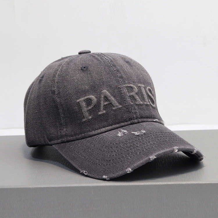 Wholesale Letter retro distressed denim baseball cap hat