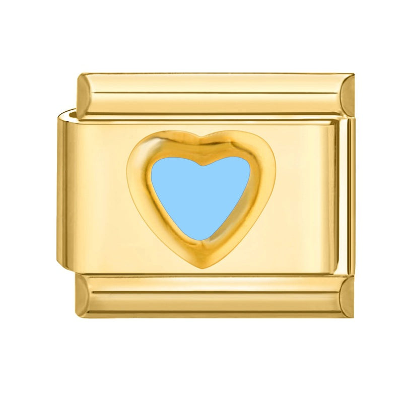 Wholesale Italian Charm Bracelet 9mm DIY Splicing Gold Creative Pattern Stainless Steel Composable Bracelet