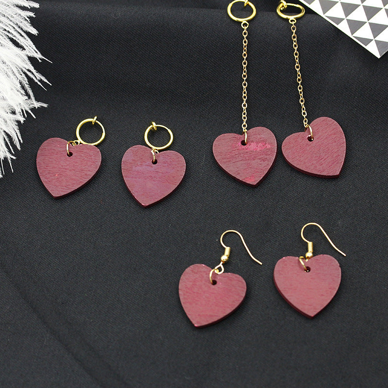 Wholesale  diamond-embedded geometric earrings