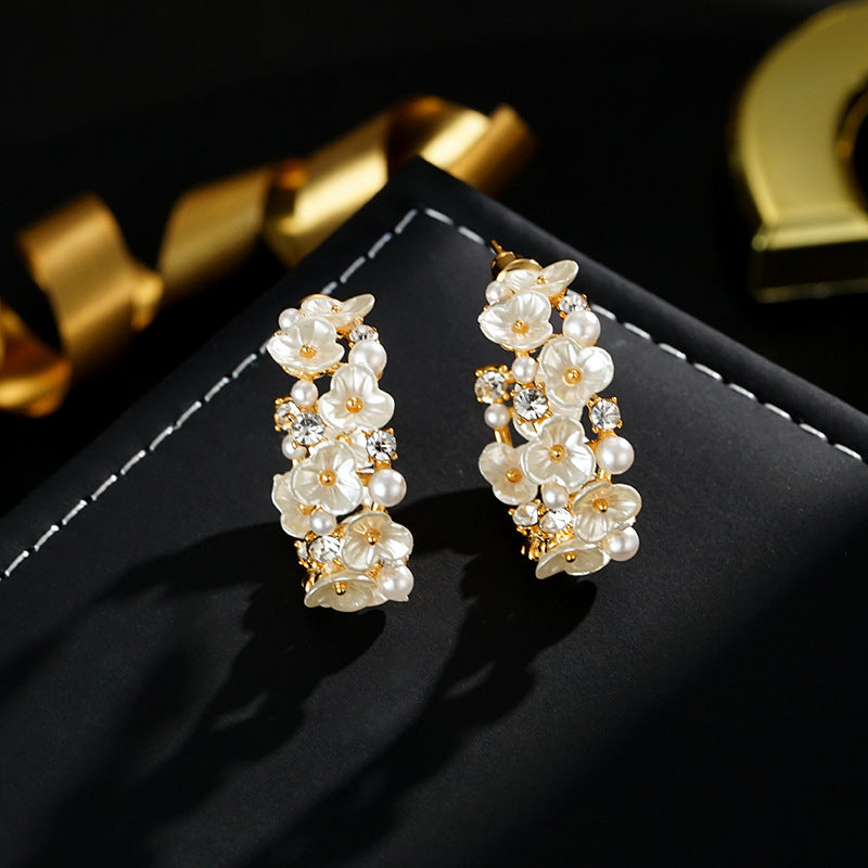 Wholesale  Light Luxury Flower Fritillaria Earrings