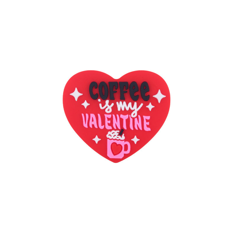 Wholesale Valentine's Day Cartoon Love Silicone Focal Beads