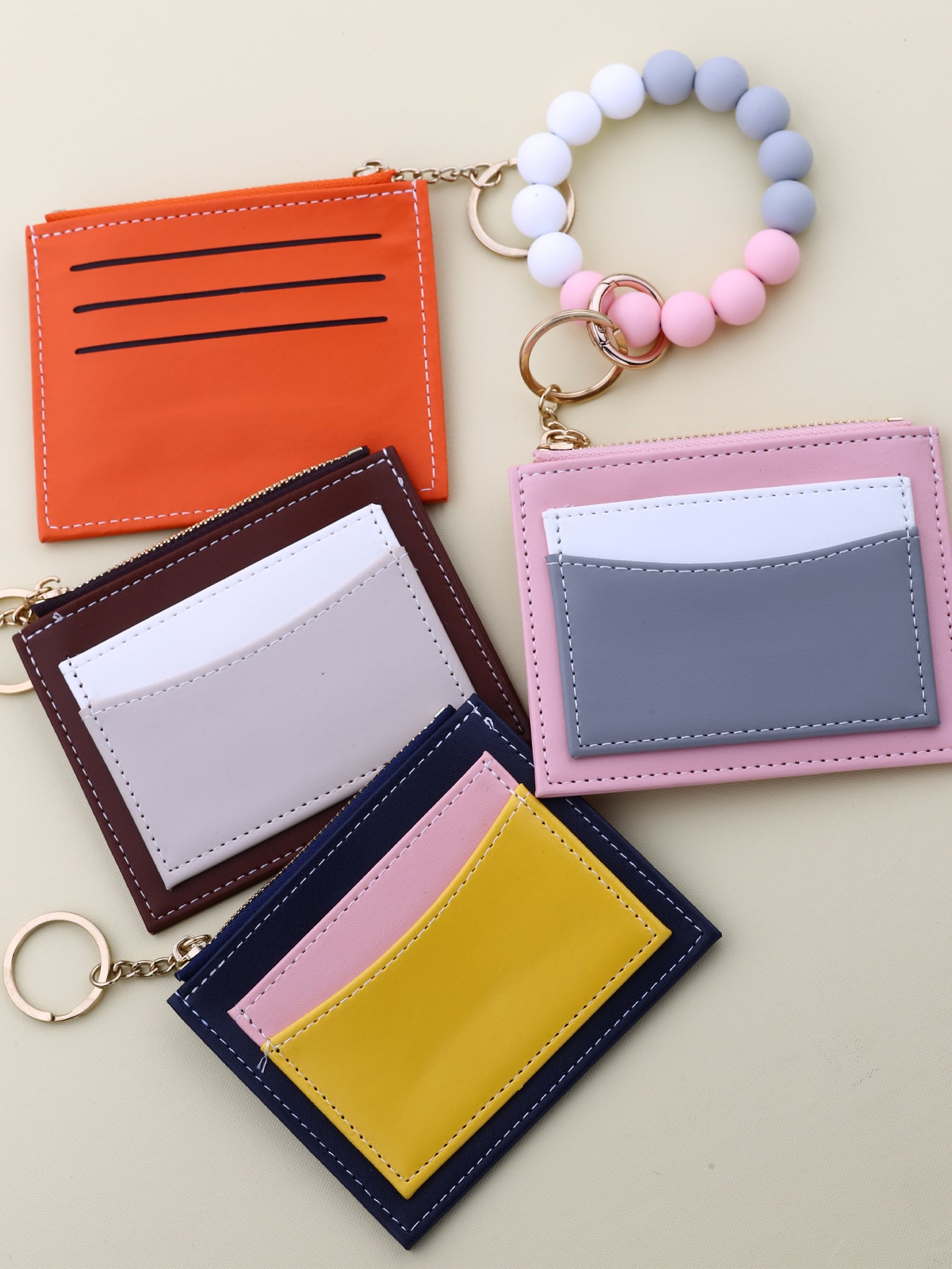 Wholesale 40PCS Bead BraceletWristlet Keychain