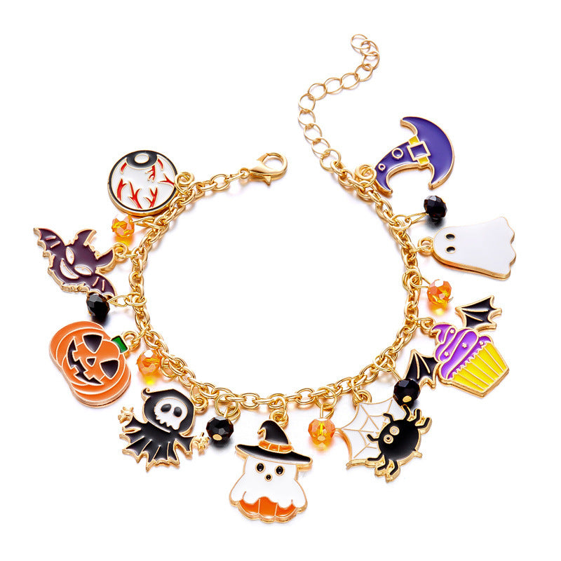 Wholesale Halloween Series Bracelets Cute and Funny Style Cartoon Pendants Ghost Bracelet